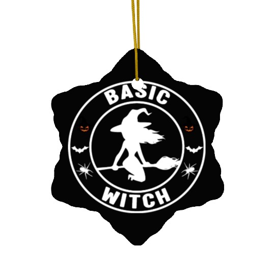 Basic Witch for Halloween 2022 Design at the Top Ceramic Ornaments