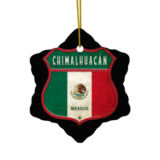 Chimalhuacán Mexico coat of arms design Ceramic Ornaments