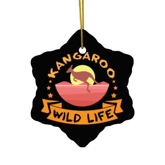 Kangaroo Wild Life Ceramic Ornaments