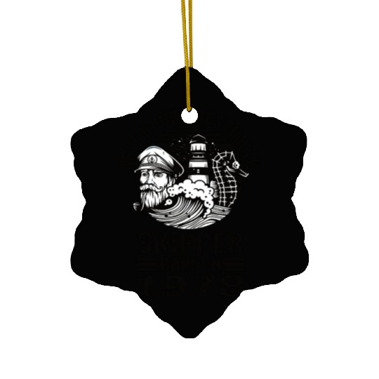 Never Underestimate Skipper Born In 1978 Ceramic Ornaments