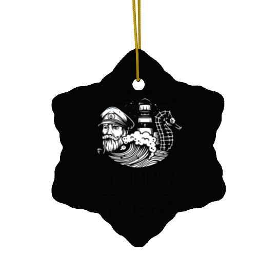 Never Underestimate Skipper Born In 1985 Ceramic Ornaments