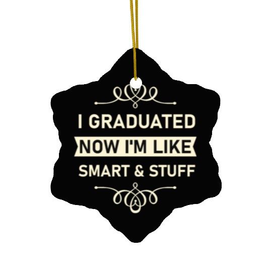 Funny College High School Graduation Gift Senior Ceramic Ornaments
