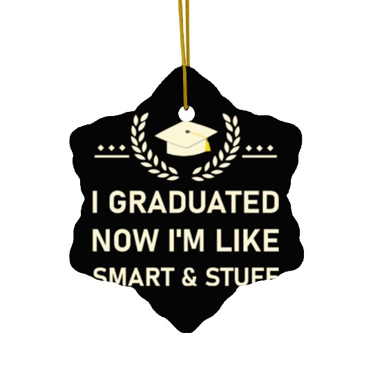 Funny College High School Graduation Gift Senior Ceramic Ornaments