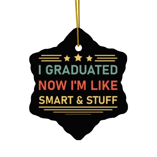 Funny College High School Graduation Gift Senior Ceramic Ornaments
