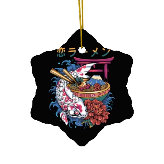 Ramen Koi Fish Japan Tokyo Kawaii Ceramic Ornaments