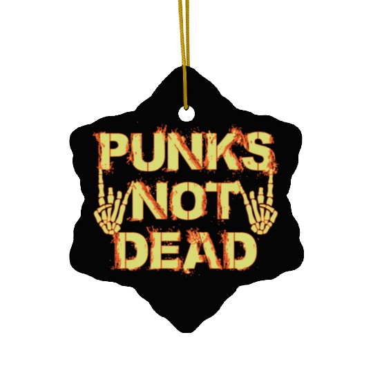 Punk´s not Dead Ceramic Ornaments