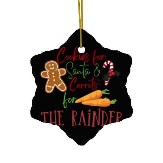 Christmas Cookie Graphic Ceramic Ornaments