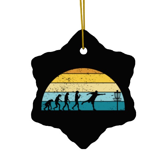 Disc Golf Disc Golfing Player Ultimate Frisbee Ceramic Ornaments