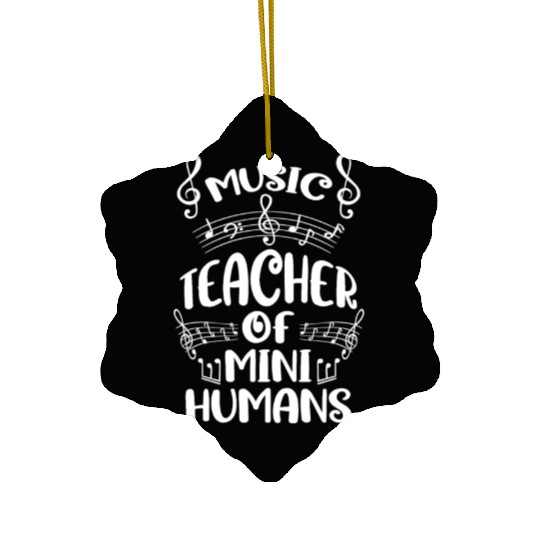 Music Teacher Clef Ceramic Ornaments