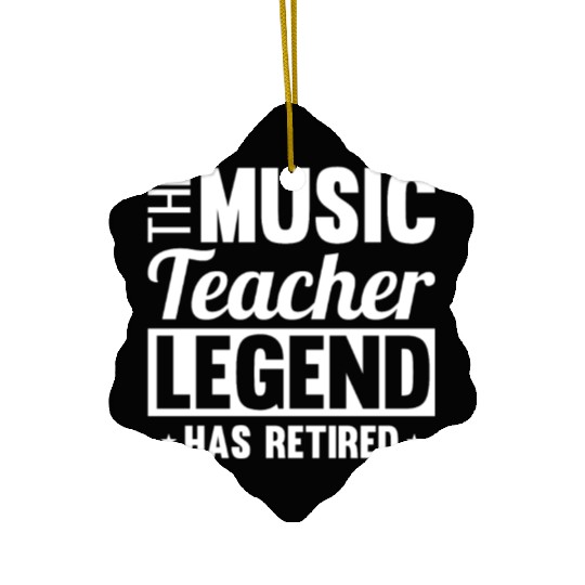 Music Teacher Ceramic Ornaments