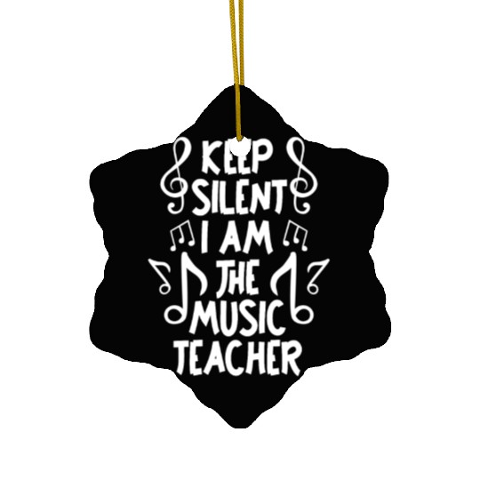 Music Teacher Clef Ceramic Ornaments