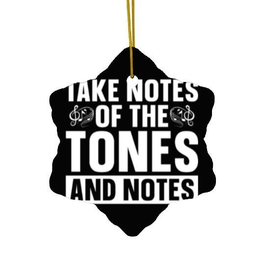 Music Teacher Notes Ceramic Ornaments