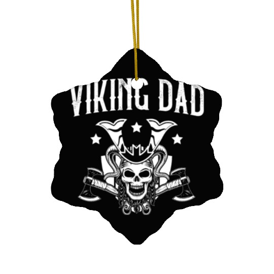 Viking Dad Pagan Scandinavian Berserker Norsemen Ceramic Ornaments