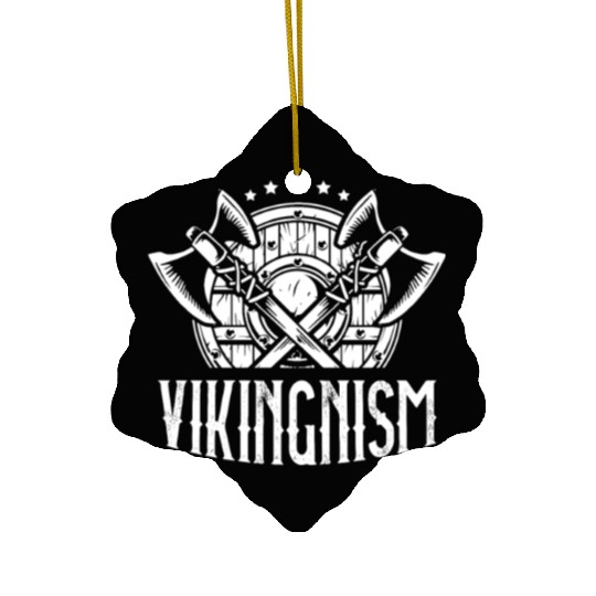 Vikingnism Scandinavian Pagan Norsemen Viking Ceramic Ornaments