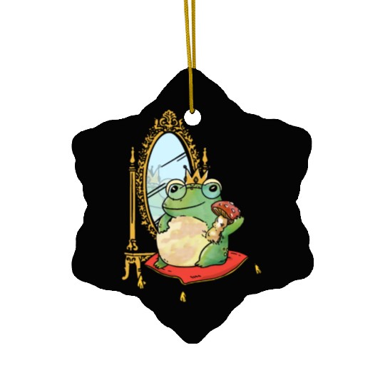 Classy Royalty Prince Toad Frog Amphibian Ceramic Ornaments