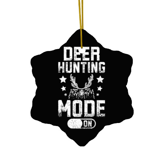 Deer hunting mode on Ceramic Ornaments