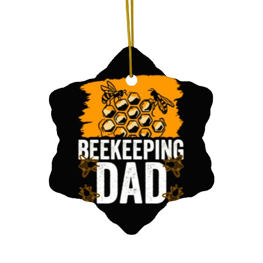 Beekeeping Dad Bee Honeybee Beekeeper Hobby Ceramic Ornaments