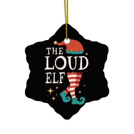 Loud Elf December Love Elf Christmas Ceramic Ornaments