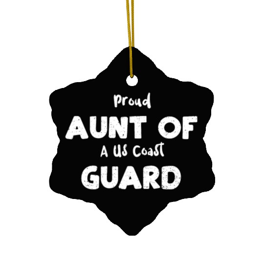 Proud Aunt Of A Us Coast Guard Ceramic Ornaments