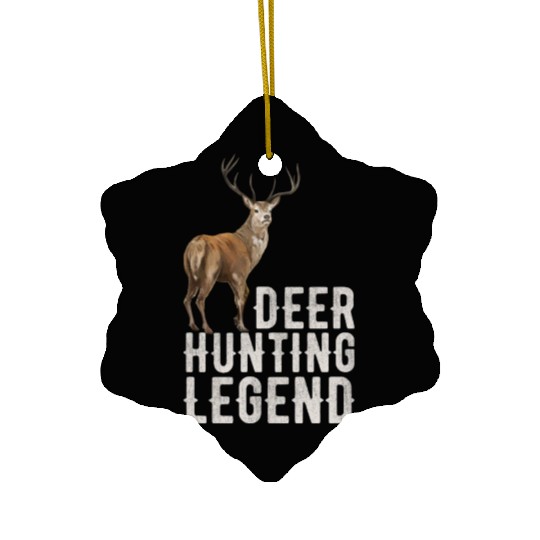 Deer Hunting Legend Ceramic Ornaments