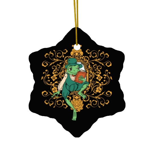 Classy Royalty Prince Toad Frog Amphibian Ceramic Ornaments