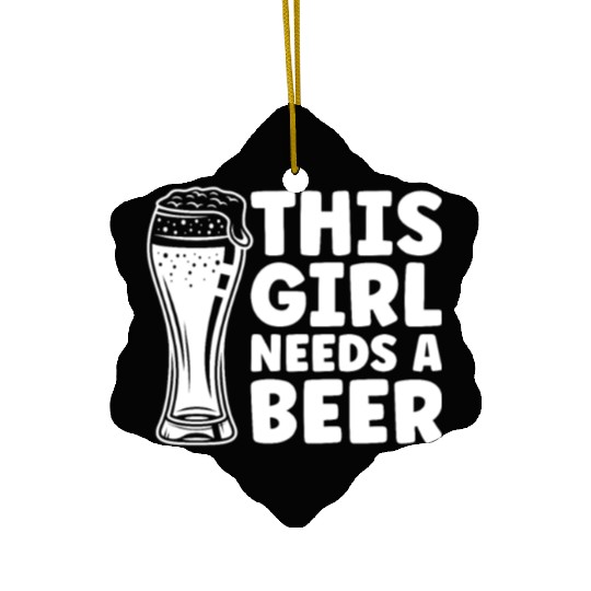 Sailing Sailor Beer This Girl Needs A Beer Ceramic Ornaments