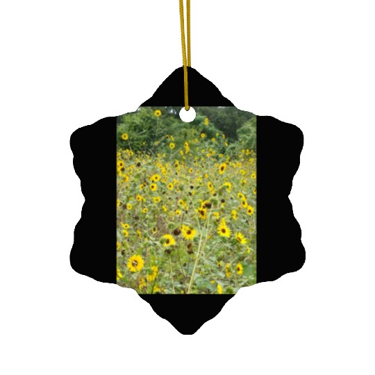My Photography - Swamp Sunflowers in Texas Ceramic Ornaments