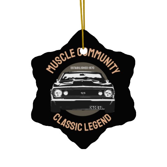 Muscle Community Classic Legend Vintage Gift Ideas Ceramic Ornaments