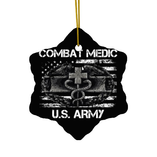 Us Army Combat Medic U.S Army Veteran Ceramic Ornaments