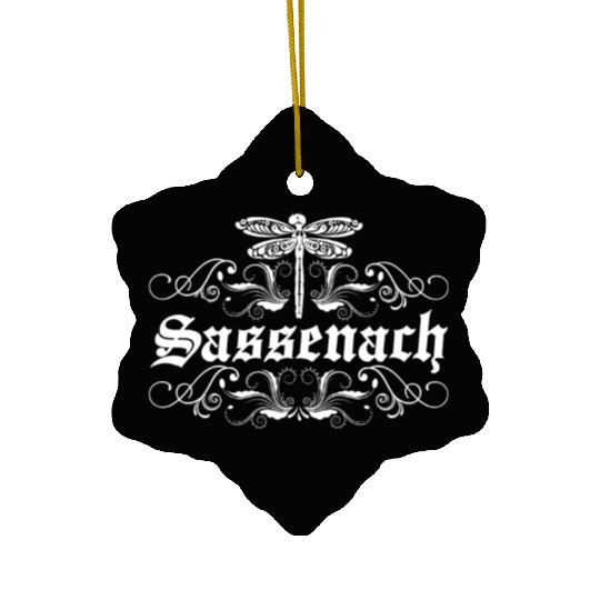 Sassenach Outlander Celtic Gaelic Dragonfly Ceramic Ornaments