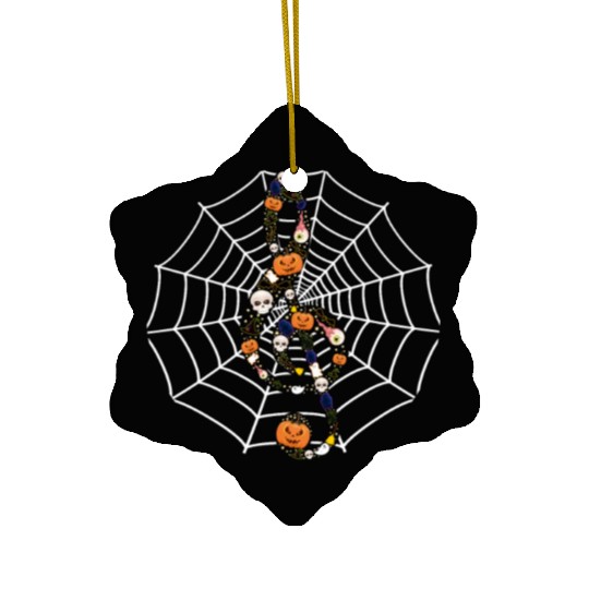 Halloween Music Teacher Ceramic Ornaments, Music Note Symbol