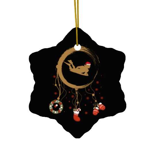 Winter dreamcatcher Christmas Bodyboard Ceramic Ornaments