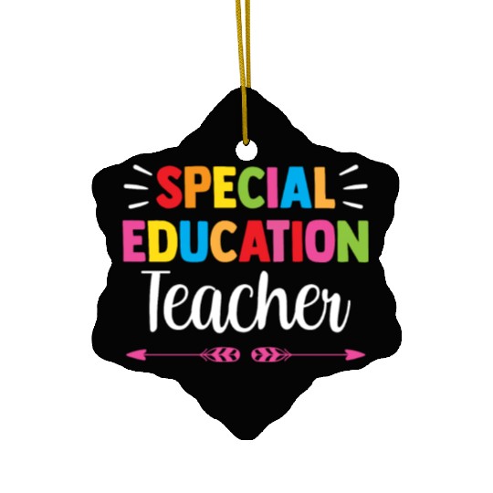 Special Education Teacher Cute Sped Awareness Ceramic Ornaments
