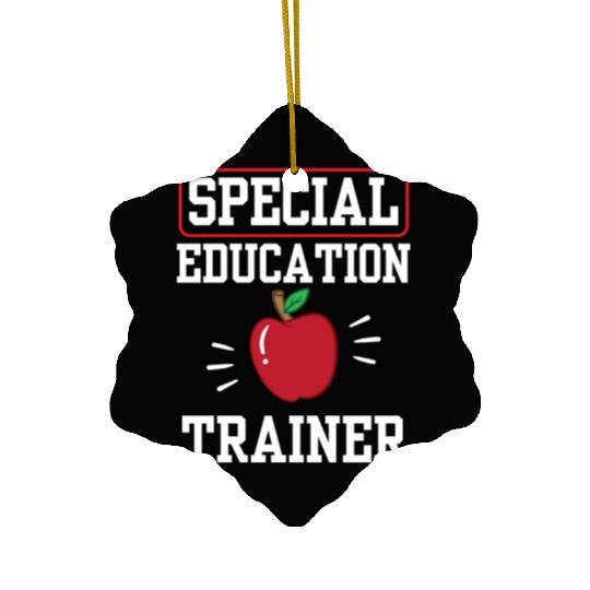 Special Education Trainer Sped Teacher Awareness Ceramic Ornaments