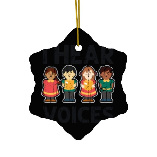 I hear voices - orchestra Ceramic Ornaments