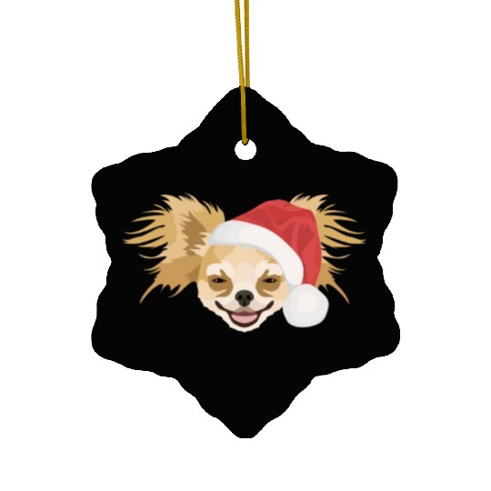 Chihuahua Merry Christmas Ceramic Ornaments