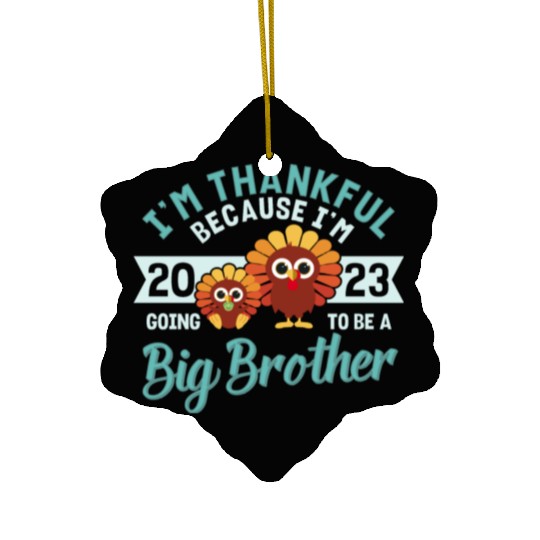 Big Brother 2023 Baby Thanksgiving Turkey Boys Ceramic Ornaments