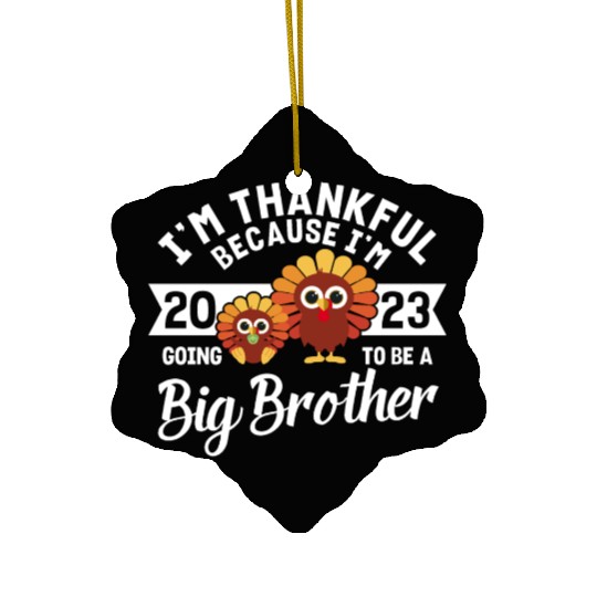 Big Brother 2023 Baby Thanksgiving Turkey Boys Ceramic Ornaments