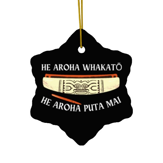 Maori Hei Tiki T Tattoo New Zealand Ceramic Ornaments