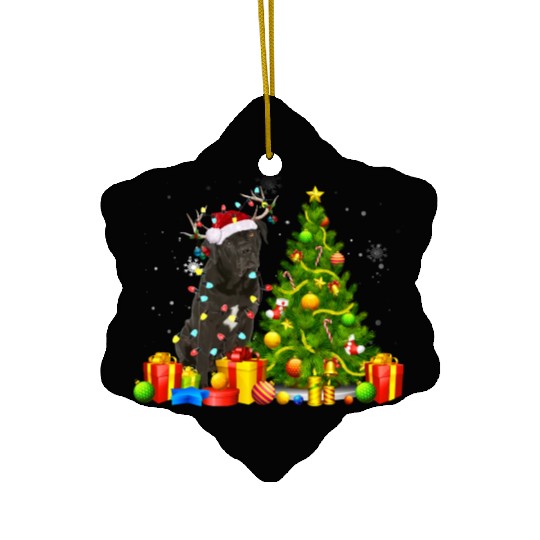 Cane Corso Christmas Dog Lover Xmas Santa Ceramic Ornaments