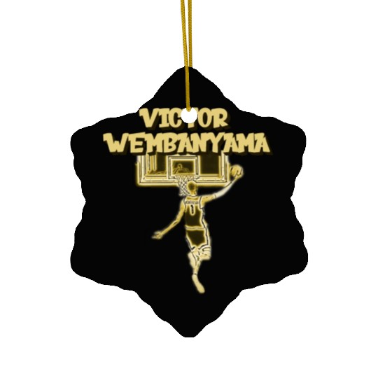 VICTOR WEMBANYAMA FRENCH BASKETBALL PLAYER DRAFT Ceramic Ornaments