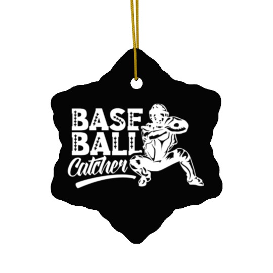Baseball Catcher Hobby Sayings Player Ceramic Ornaments