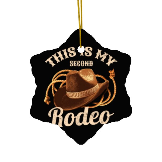 Rodeo Bull Riding Livestock Show Farmer Cattle Ceramic Ornaments