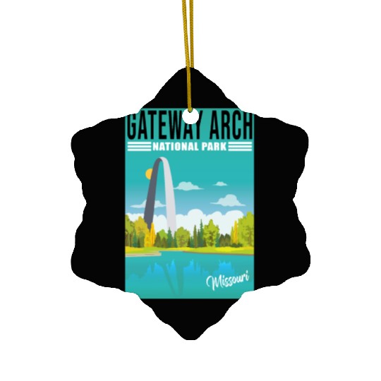 Gateway Arch National Park Missouri, St Louis Ceramic Ornaments