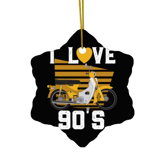 1990's 90s I Heart Nineties I Love the 90's Old Ceramic Ornaments