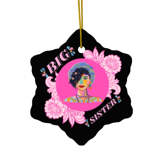 I'm Going To Be A Big Sister, design by roka0000 Ceramic Ornaments