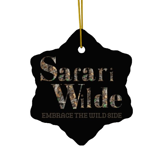 Safari Wilde Camo Mossy Oak Tan Ceramic Ornaments