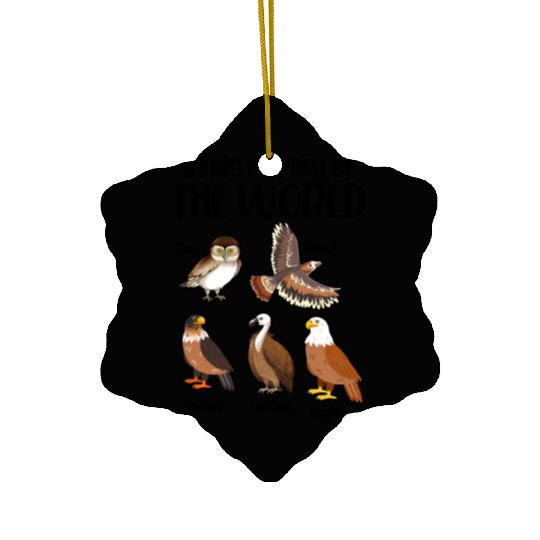 Birds of Prey Of The World Ceramic Ornaments