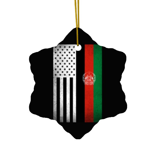 Afghanistan Design for proud Afghan Americans Ceramic Ornaments