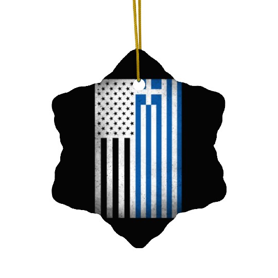 Greece Design for proud Greek Americans Ceramic Ornaments